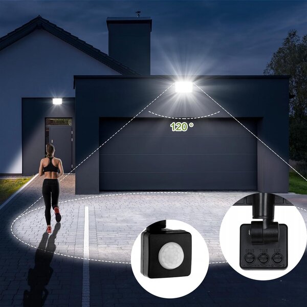 Toolight LED reflektor s pohybovým čidlem 30W RSL007-30N