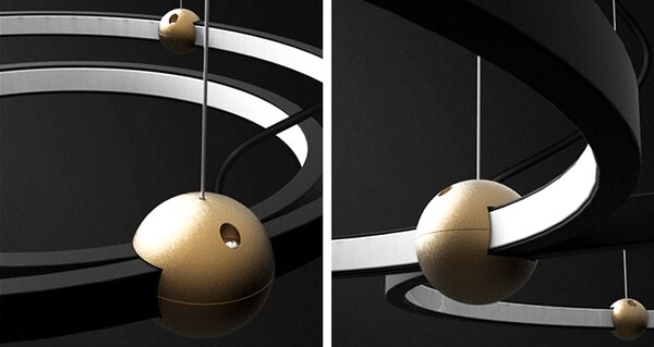 Toolight Kruhová LED lampa + dálkové ovládání APP692-30-50 černá