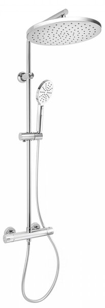 Erga Dubaj, sprchový set s termostatickou baterií a hlavovou sprchou 30 cm, chromová, ERG-YKA-BP.DUBAJ-THERM-30-CHR