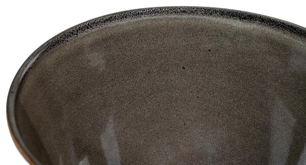 Nordic Living Set čtyř šedohnědých keramických misek Selly 15 cm
