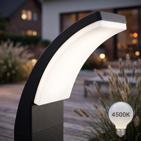 Toolight Toolight,, JNH033-G, zahradní LED sloupek, v. 60 cm, 12 W, 4500 K, IP44, černá matná, OSW-56227