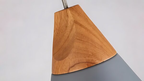 Toolight - Závěsná lampa Scandi A 1xE27, bílá-hnědá, OSW-00148