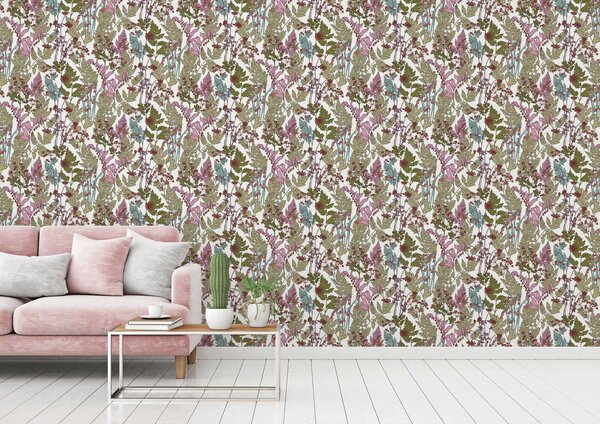 A.S. Création | Vliesová tapeta na zeď AP Floral Impression 37751-3 | 0,53 x 10,05 m | vícebarevná, bílá