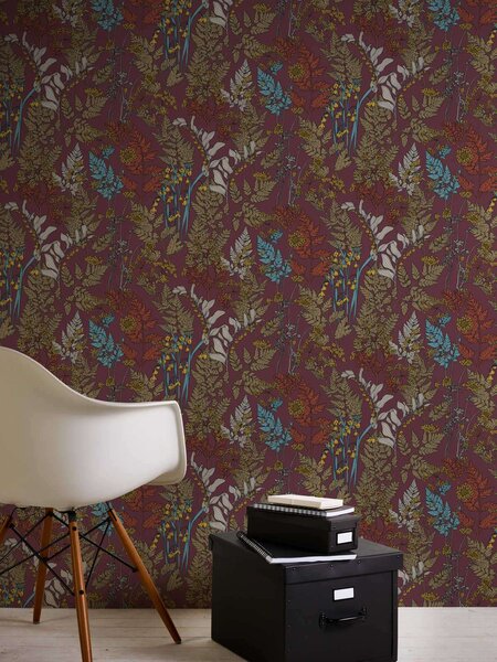 A.S. Création | Vliesová tapeta na zeď AP Floral Impression 37751-4 | 0,53 x 10,05 m | vícebarevná, červená