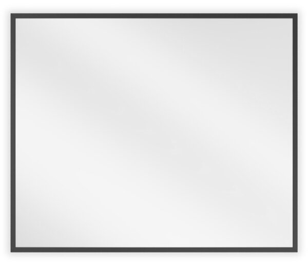 Mexen Loft, obdélníkové koupelnové zrcadlo 60 x 50 cm, barva rámu černá matná, 9852-060-050-000-70