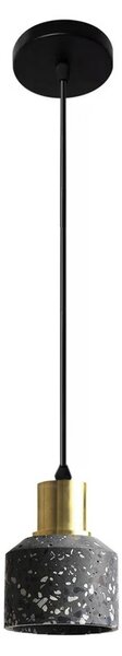 Toolight Toolight, betonová stropní lampa Lastri Black 1xE27 APP930-1CP, černá-zlatá, OSW-07007