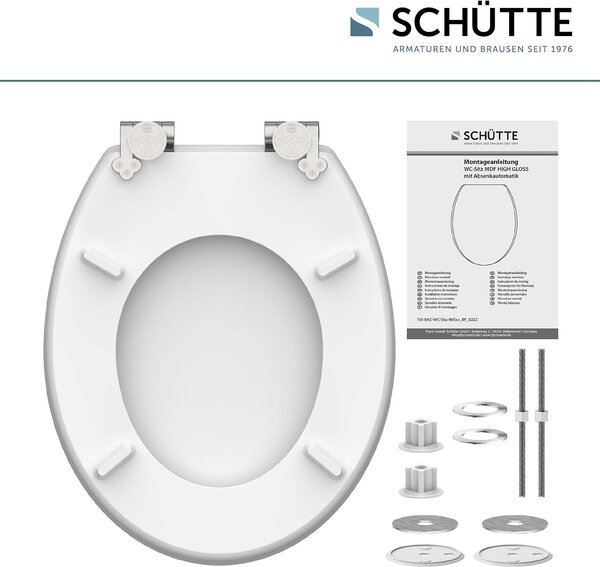 Eisl Sanitär WC prkénko MDF Soft Close Asia High Gloss 80521