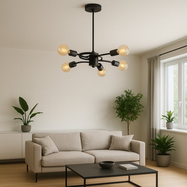 Toolight Loft stropní lampa APP739-5CP