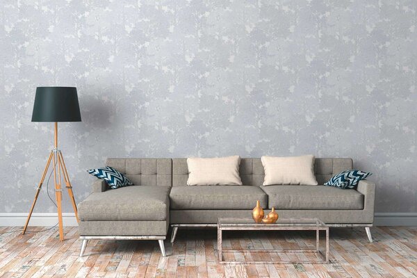 A.S. Création | Vliesová tapeta na zeď AP Floral Impression 37753-6 | 0,53 x 10,05 m | bílá, šedá