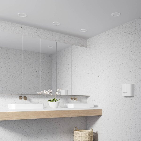 PRIOS Prios LED vestavné svítidlo Cadance, bílé, 17 cm, sada 3 kusů,, stmívatelný, Bílá / opál, Koupelna, Hliník, Moderní, Zapuštěné kulaté