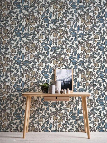 A.S. Création | Vliesová tapeta na zeď AP Floral Impression 37754-8 | 0,53 x 10,05 m | vícebarevná, bílá, černá