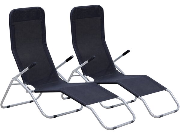 Avenberg Set 2 ks skládacích relaxačních křesel - lehátek Kent