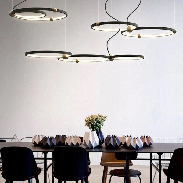 Toolight Ring 3 vedl lampa + dálkové ovládání APP752-30-40-50 černá