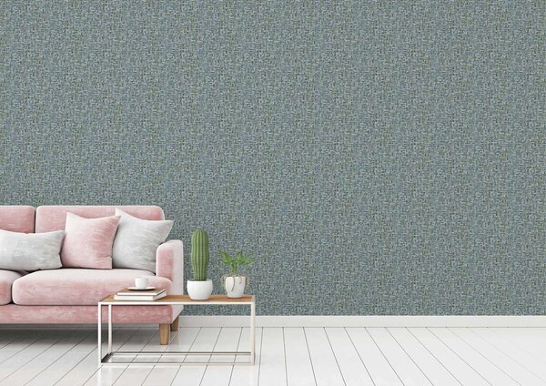 A.S. Création | Vliesová tapeta na zeď AP Jungle Chic 37706-3 | 0,53 x 10,05 m | zelená, modrá