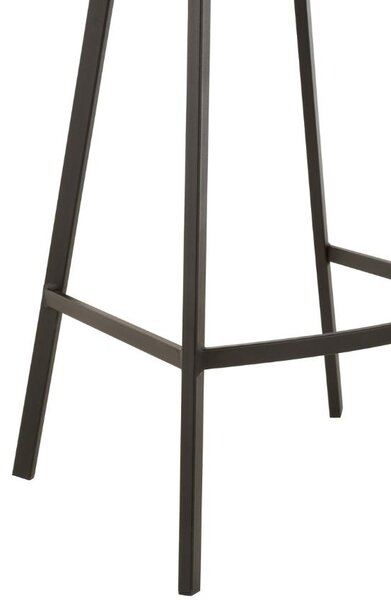 Béžová sametová barová židle J-line Morgy 69 cm