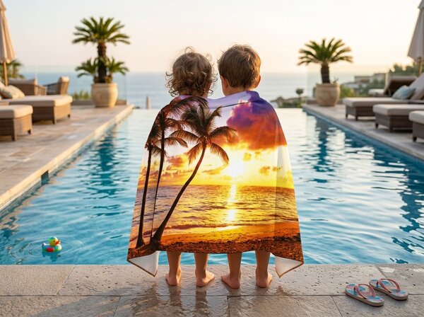 Rychleschnoucí XXL plážová osuška SUNDARA barevná 150 x 210 cm, 100% mikrovlákno