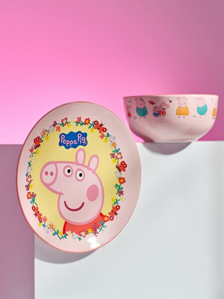 Sinsay - Keramický talíř s potiskem Peppa Pig - vícebarevná