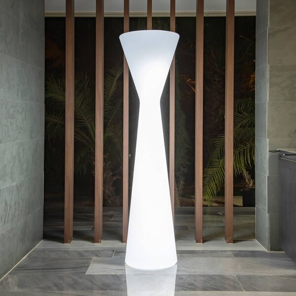 Newgarden Konika LED stojací lampa, IP65 bílá, Bílá / opál, Plast, Moderní