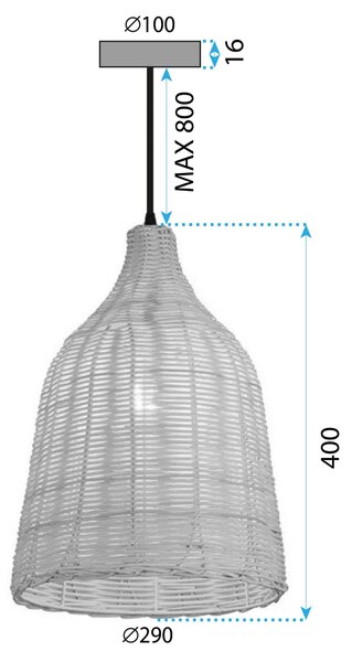 Toolight Stropní osvetlění v BOHO stylu APP1646-1CP