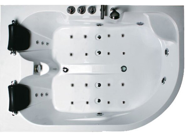 BPS-koupelny Hydromasážní vana HYD-CA631R 180x120 PRAVÁ bez ohřevu vody