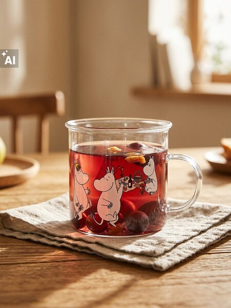 Sinsay - Skleněný hrnek s uchem The Moomins - vícebarevná