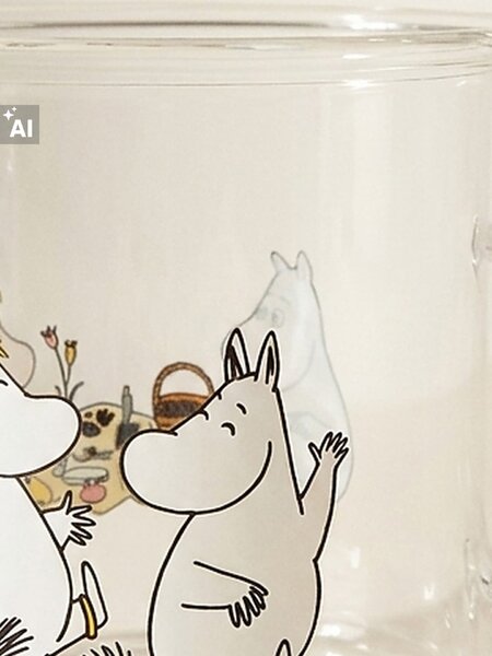 Sinsay - Skleněný hrnek s uchem The Moomins - vícebarevná