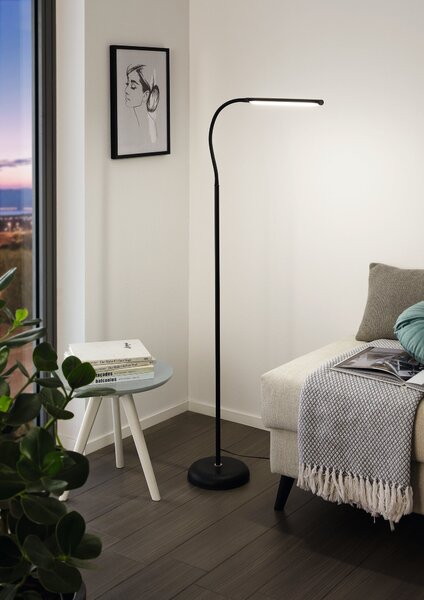 Eglo 96439 LAROA - Dotykem stmívatelná LED čtecí lampa (Stojací lampa spínatelná dotykem, stmívatelná dotykem na senzor na stínidle)