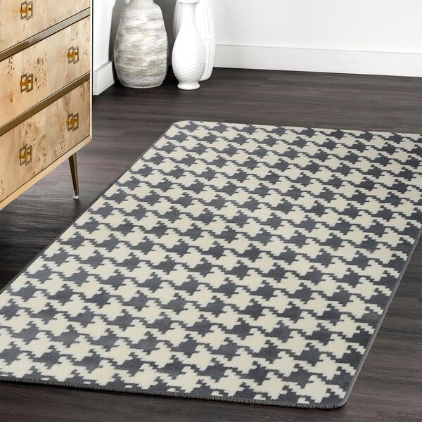 Tutumi Plyšový koberec 3D HOME Clover Pepitka Grey Rozměr (cm): 140 x 200