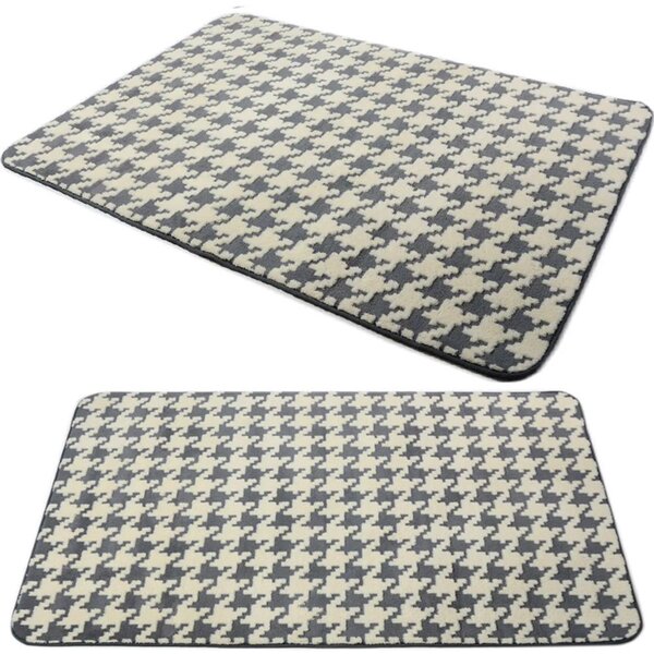 Tutumi Plyšový koberec 3D HOME Clover Pepitka Grey Rozměr (cm): 140 x 200