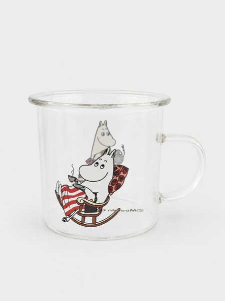 Sinsay - Skleněný hrnek s uchem The Moomins - vícebarevná