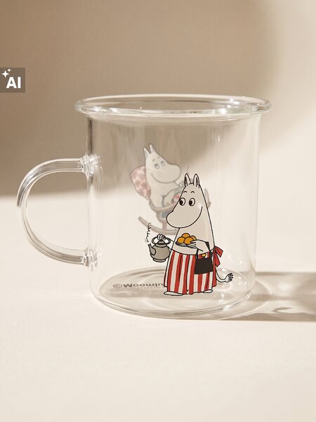 Sinsay - Skleněný hrnek s uchem The Moomins - vícebarevná