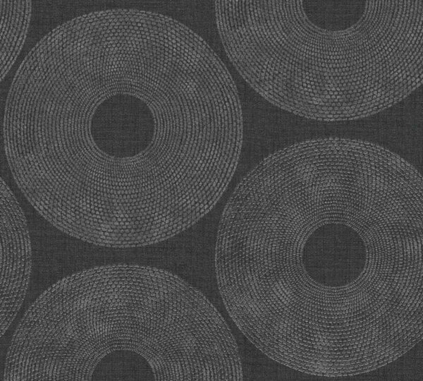 A.S. Création | Vliesová tapeta na zeď Desert Lodge 38524-3 | 0,53 x 10,05 m | černá, šedá