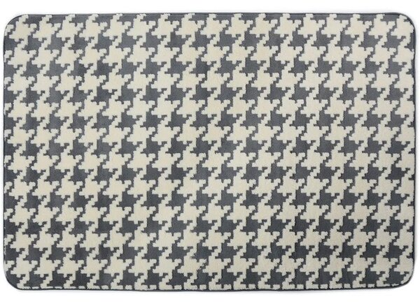 Tutumi Plyšový koberec 3D HOME Clover Pepitka Grey Rozměr (cm): 140 x 200