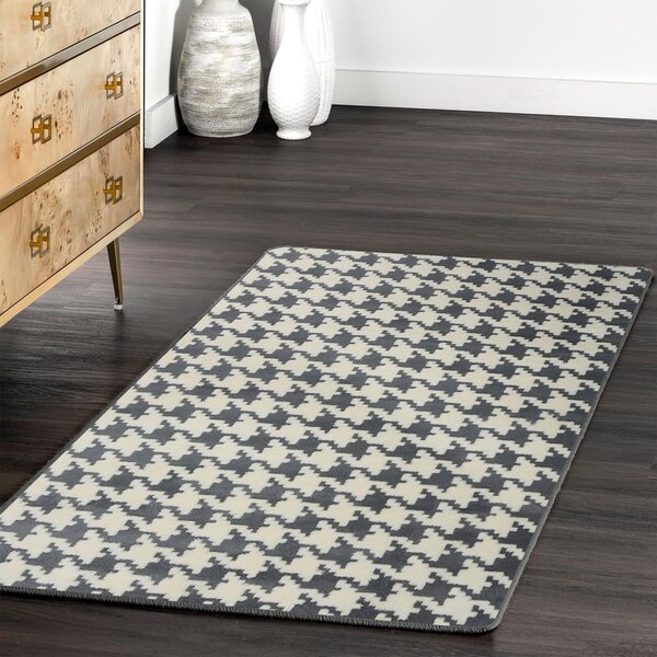 Tutumi Plyšový koberec 3D HOME Clover Pepitka Grey Rozměr (cm): 140 x 200