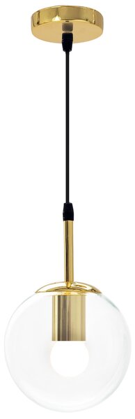 Toolight - skleněná stropní svítilna E27 60W APP686-1CP, zlatá, OSW-00097