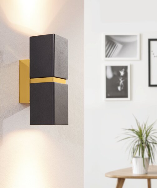 Eglo 95373 PASSA - Moderní nástěnné LED svítidlo 2 x 3,3W (Přímo-nepřímé svítidlo nástěnné do interiéru)