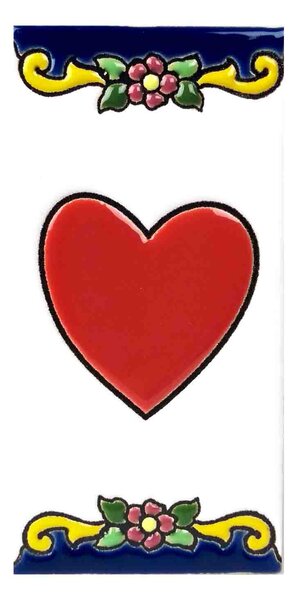 Dlaždice LISBOA - Srdce červené