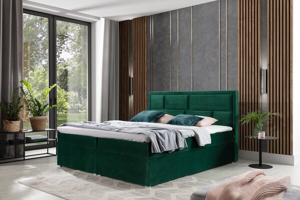 Eltap Čalouněná postel Meron s úložným prostorem Materiál a barva potahu: Dora 95 - šedá, Rozměr: 140x200