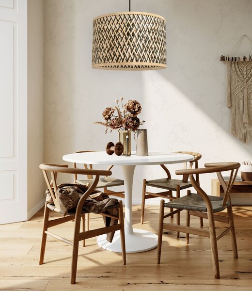 Toolight Natural, závěsné stropní svítidlo 1xE27 APP1543-1CP, přírodní hnědá, OSW-01800
