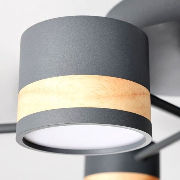 Toolight Stropní LED osvětlení s dálkovým ovladačem APP528-8C šedá
