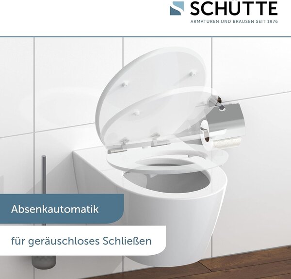 Eisl Sanitär WC prkénko MDF Soft Close Flowers and Wood High Gloss 80549
