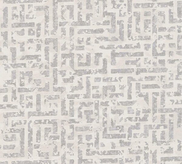 A.S. Création | Vliesová tapeta na zeď My Home My Spa 38695-1 | 0,53 x 10,05 m | bílá, šedá