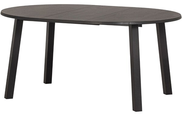 WOOOD Černý dubový rozkládací jídelní stůl Janton 120 cm