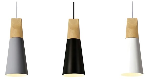 Toolight Toolight, Stropní svítidlo SCANDI B, bílá - hnědá, OSW-00151