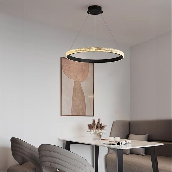 Toolight Toolight, LED stropní svítidlo, 4000K, 24W, APP1512-CP, černá, OSW-05473