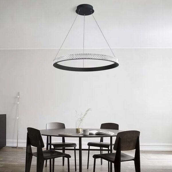 Toolight Toolight, LED stropní svítidlo, 4000K, 24W, APP1512-CP, černá, OSW-05473