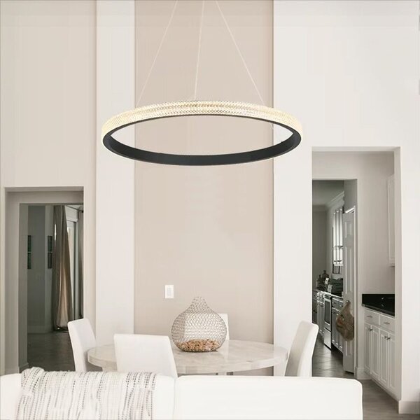 Toolight Toolight, LED stropní svítidlo, 4000K, 24W, APP1512-CP, černá, OSW-05473
