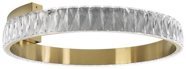 Toolight Toolight, LED křišťálové závěsné svítidlo 60cm, APP1506-C, zlatá matná, OSW-06790