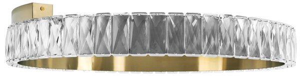 Toolight Toolight, LED křišťálové závěsné svítidlo 60cm, APP1506-C, zlatá matná, OSW-06790