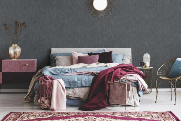A.S. Création | Vliesová tapeta na zeď VIlla 37559-9 | 0,53 x 10,05 m | černá, šedá